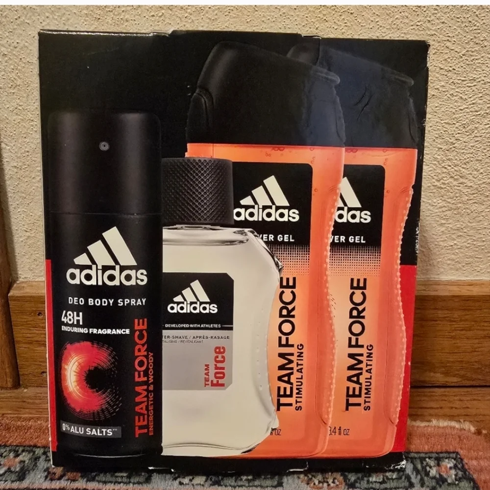 Adidas Team Force Shower Gel in Black and Orange